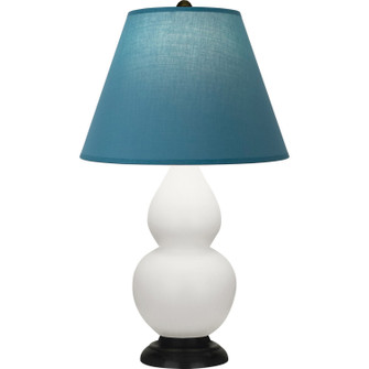 Double Gourd One Light Table Lamp in Matte Lily Glazed Ceramic w/Deep Patina Bronze (165|MLY57B)