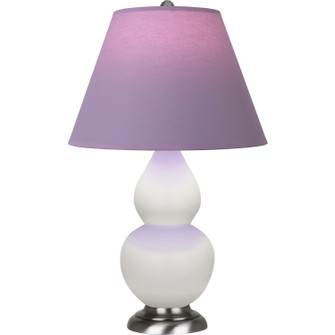 Small Double Gourd One Light Accent Lamp in Matte Lily Glazed Ceramic w/Antique Silver (165|MLY52L)