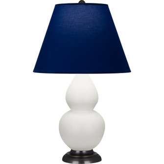 Small Double Gourd One Light Accent Lamp in Matte Lily Glazed Ceramic w/Deep Patina Bronze (165|MLY51N)