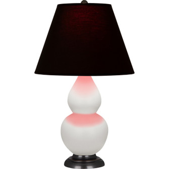 Small Double Gourd One Light Accent Lamp in Matte Lily Glazed Ceramic w/Deep Patina Bronze (165|MLY51K)