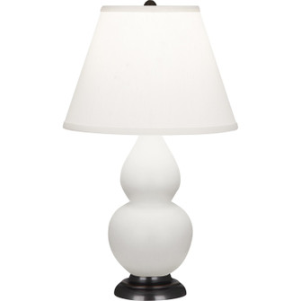Small Double Gourd One Light Accent Lamp in Matte Daisy Glazed Ceramic w/Deep Patina Bronze (165|MDY51)