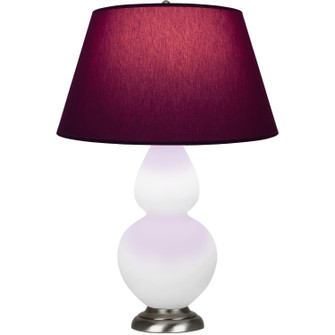 Double Gourd One Light Table Lamp in Matte Daisy Glazed Ceramic w/Antique Silver (165|MDY22P)