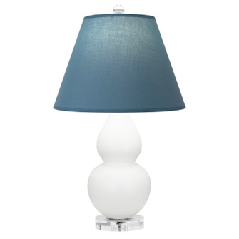 Small Double Gourd One Light Accent Lamp in Matte Daisy Glazed Ceramic w/Lucite (165|MDY13B)
