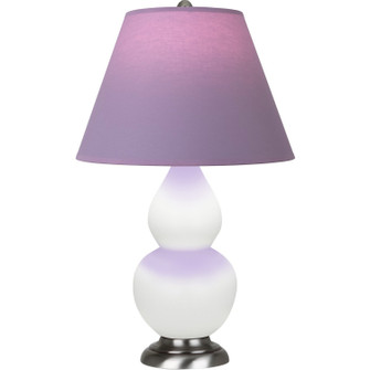 Small Double Gourd One Light Accent Lamp in Matte Daisy Glazed Ceramic w/Antique Silver (165|MDY12L)