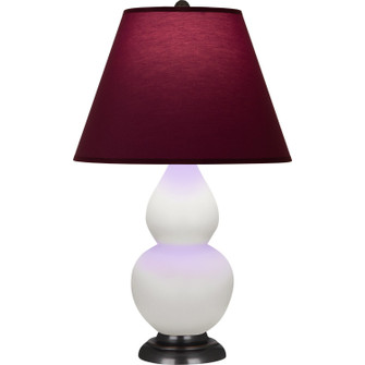 Small Double Gourd One Light Accent Lamp in Matte Daisy Glazed Ceramic w/Deep Patina Bronze (165|MDY11P)