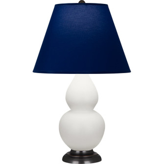 Small Double Gourd One Light Accent Lamp in Matte Daisy Glazed Ceramic w/Deep Patina Bronze (165|MDY11N)