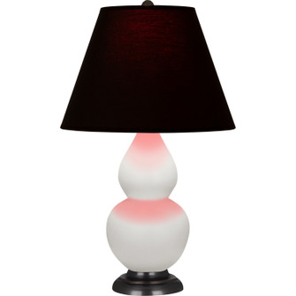 Small Double Gourd One Light Accent Lamp in Matte Daisy Glazed Ceramic w/Deep Patina Bronze (165|MDY11K)