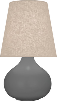 Small June One Light Accent Lamp in Matte Ash Glazed Ceramic (165|MCR91)