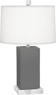 Small Harvey One Light Accent Lamp in Matte Ash Glazed Ceramic (165|MCR90)