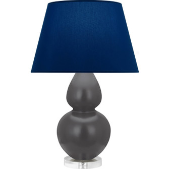 Double Gourd One Light Table Lamp in Matte Ash Glazed Ceramic w/Lucite (165|MCR62N)