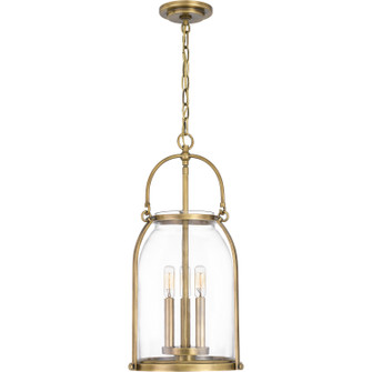 Colonel Three Light Pendant in Weathered Brass (10|QP5194WS)