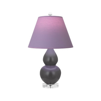 Small Double Gourd One Light Accent Lamp in Matte Ash Glazed Ceramic w/Lucite (165|MCR53L)