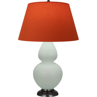 Double Gourd One Light Table Lamp in Matte Celadon Glazed Ceramic w/Deep Patina Bronze (165|MCL57T)