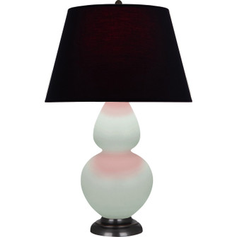 Double Gourd One Light Table Lamp in Matte Celadon Glazed Ceramic w/Deep Patina Bronze (165|MCL57K)