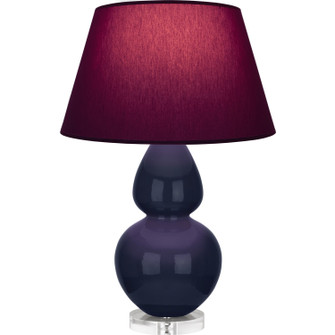 Double Gourd One Light Table Lamp in Midnight Blue Glazed Ceramic w/Lucite (165|MB23P)