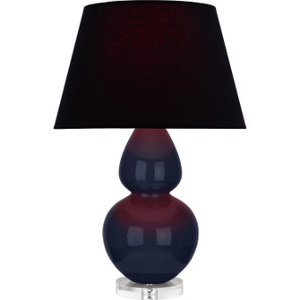 Double Gourd One Light Table Lamp in Midnight Blue Glazed Ceramic w/Lucite (165|MB23K)