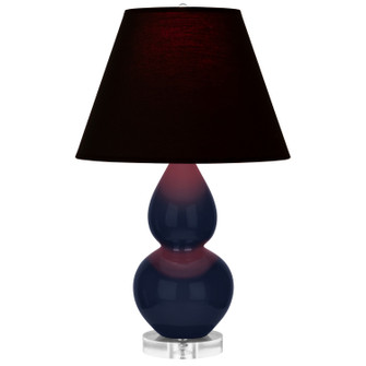 Small Double Gourd One Light Accent Lamp in Midnight Blue Glazed Ceramic w/Lucite (165|MB13K)