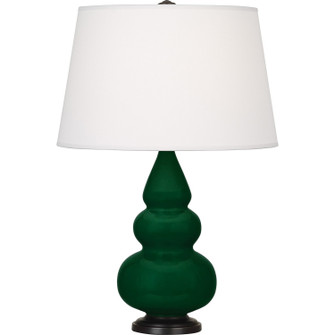 Small Triple Gourd One Light Accent Lamp in Jungle Glazed Ceramic w/Deep Patina Bronze (165|JU31X)