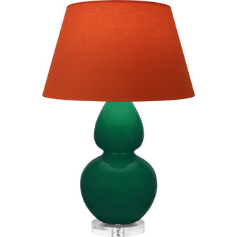 Double Gourd One Light Table Lamp in Jungle Glazed Ceramic w/Lucite (165|JU23T)