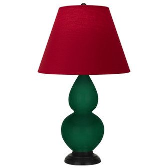 Small Double Gourd One Light Accent Lamp in Jungle Glazed Ceramic w/Deep Patina Bronze (165|JU11R)