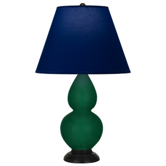 Small Double Gourd One Light Accent Lamp in Jungle Glazed Ceramic w/Deep Patina Bronze (165|JU11N)