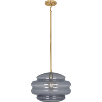 Horizon One Light Pendant in Modern Brass w/ Smoke Gray Glass (165|GY65)