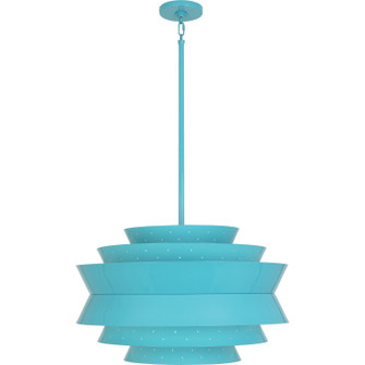 Pierce Three Light Pendant in Egg Blue Gloss (165|EB983)