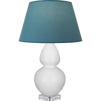Double Gourd One Light Table Lamp in Daisy Glazed Ceramic w/Lucite (165|DY23B)