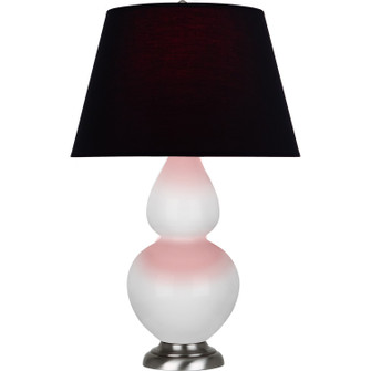Double Gourd One Light Table Lamp in Daisy Glazed Ceramic w/Antique Silver (165|DY22K)