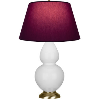 Double Gourd One Light Table Lamp in Daisy Glazed Ceramic w/Antique Natural Brass (165|DY20P)
