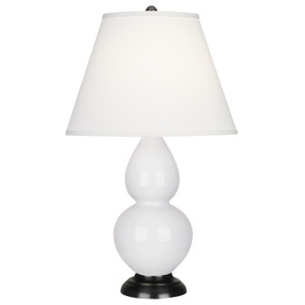 Small Double Gourd One Light Accent Lamp in Daisy Glazed Ceramic w/Deep Patina Bronze (165|DY11X)