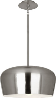 Rico Espinet Bumper One Light Pendant in Dark Antique Nickel w/Painted White Shade (165|D610)