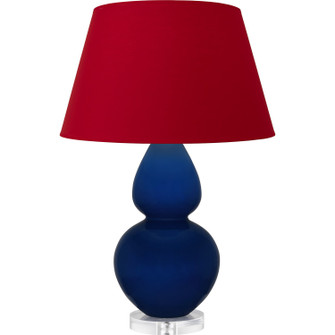 Double Gourd One Light Table Lamp in Cobalt Glazed Ceramic w/Lucite (165|CT23R)