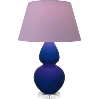 Double Gourd One Light Table Lamp in Cobalt Glazed Ceramic w/Lucite (165|CT23L)