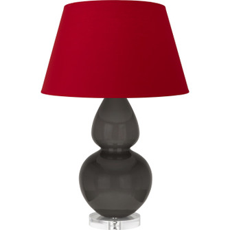Double Gourd One Light Table Lamp in Ash Glazed Ceramic w/Lucite (165|CR23R)