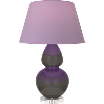 Double Gourd One Light Table Lamp in Ash Glazed Ceramic w/Lucite (165|CR23L)