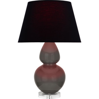 Double Gourd One Light Table Lamp in Ash Glazed Ceramic w/Lucite (165|CR23K)