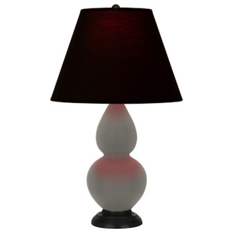 Small Double Gourd One Light Accent Lamp in Ash Glazed Ceramic w/Deep Patina Bronze (165|CR11K)