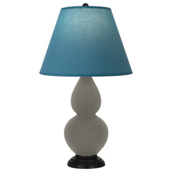 Small Double Gourd One Light Accent Lamp in Ash Glazed Ceramic w/Deep Patina Bronze (165|CR11B)