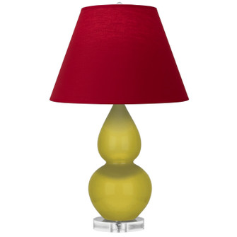 Small Double Gourd One Light Accent Lamp in Citron Glazed Ceramic w/Lucite (165|CI13R)