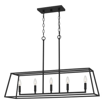 Prescott Five Light Island Chandelier in Matte Black (10|PRC536MBK)