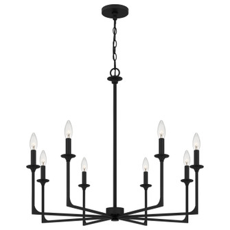 Prescott Eight Light Chandelier in Matte Black (10|PRC5032MBK)