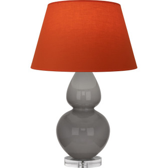 Double Gourd One Light Table Lamp in Smokey Taupe Glazed Ceramic w/Lucite (165|A750T)