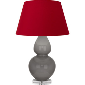 Double Gourd One Light Table Lamp in Smokey Taupe Glazed Ceramic w/Lucite (165|A750R)
