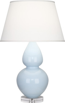 Double Gourd One Light Table Lamp in Baby Blue Glazed Ceramic w/Lucite (165|A676X)