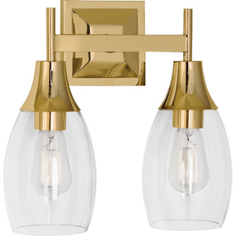 Grace Two Light Wall Sconce in Modern Brass (165|485)