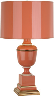 Annika One Light Accent Lamp in Tangerine Lacquered Paint w/Natural Brass, Ivory Crackle (165|2603)