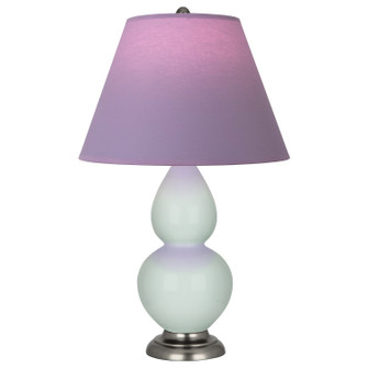 Small Double Gourd One Light Accent Lamp in Celadon Glazed Ceramic w/Antique Silver (165|1788L)