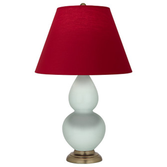 Small Double Gourd One Light Accent Lamp in Celadon Glazed Ceramic w/Antique Natural Brass (165|1786R)