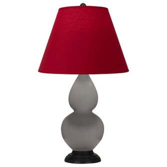 Small Double Gourd One Light Accent Lamp in Smokey Taupe Glazed Ceramic w/Deep Patina Bronze (165|1769R)